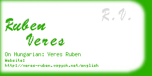 ruben veres business card